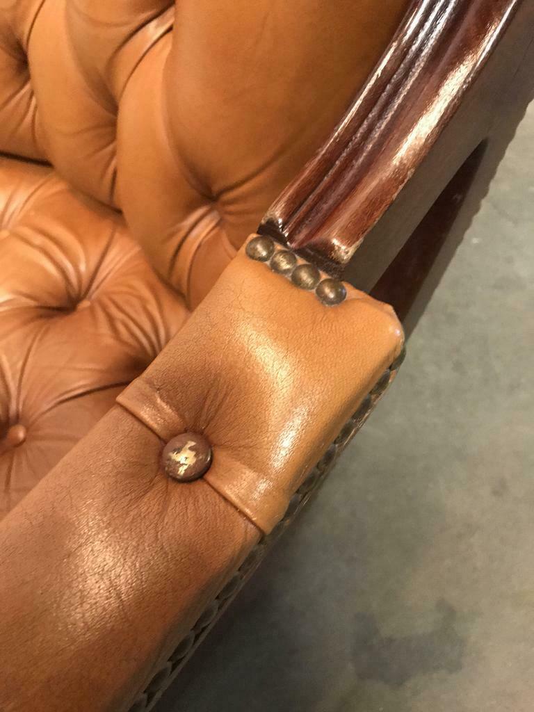 Fauteuil chesterfield vintage monoplace chaise
