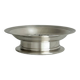 Antique shiny metal butter dish