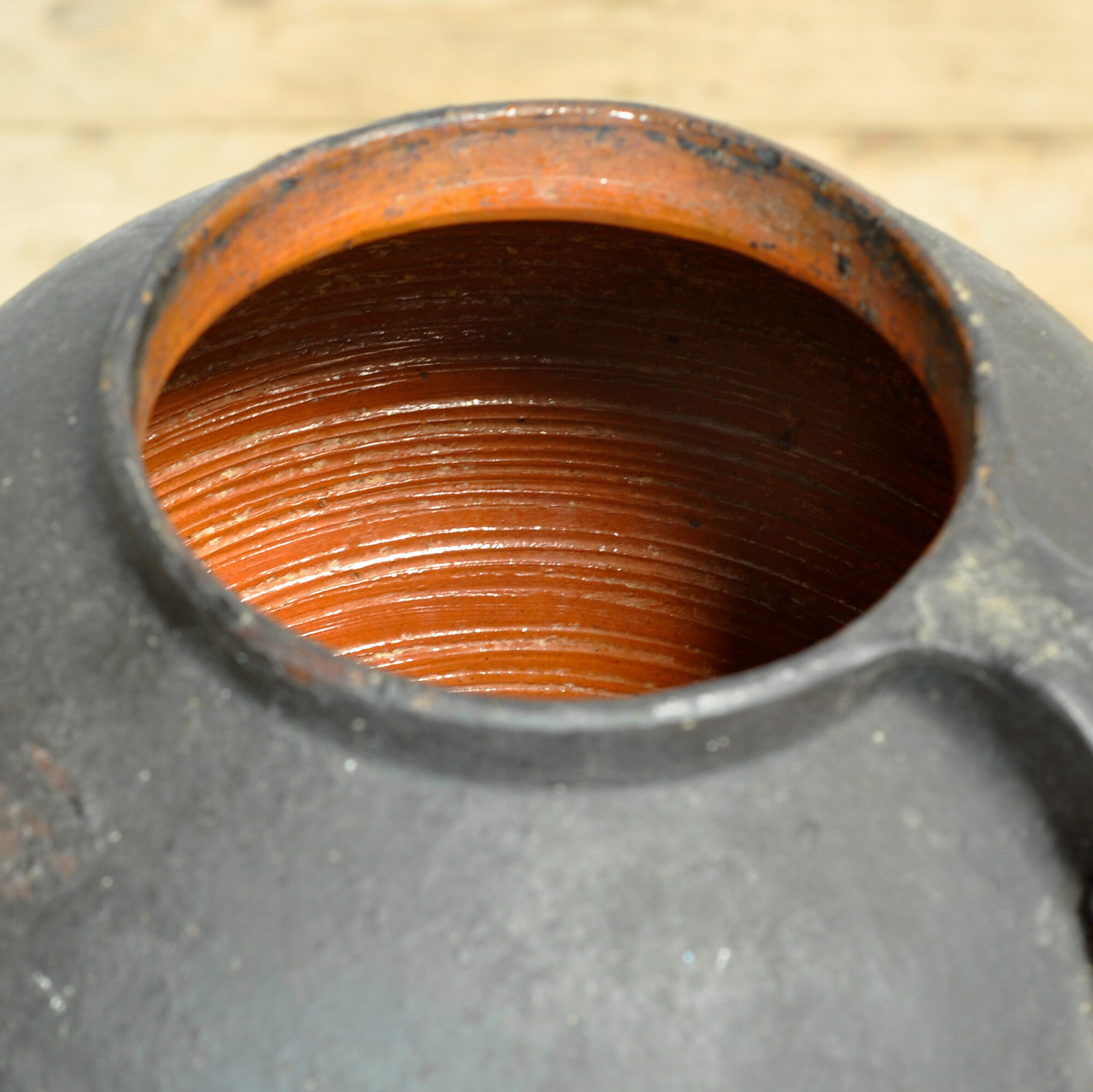Antique earthenware pot from Moldova, circa 1850