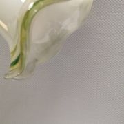 Pendant lamp in multicolored glass. Probably Danish or Swedish from 1970s
