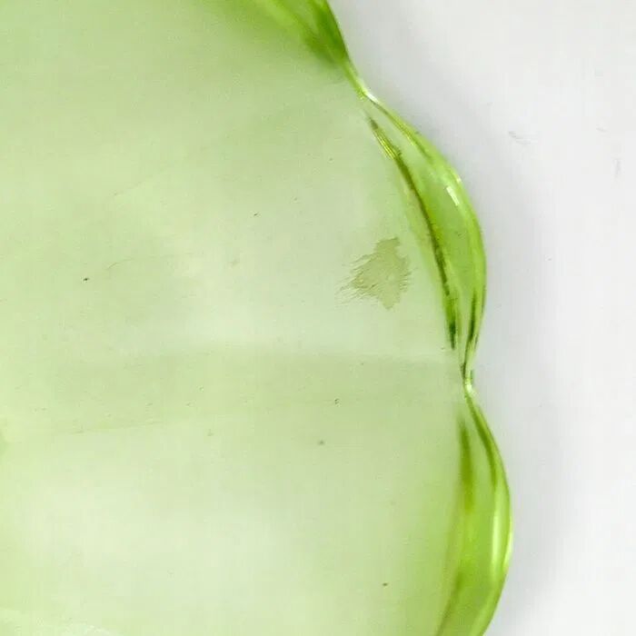 B9M Huta Hortensja green fruit platter no. 324