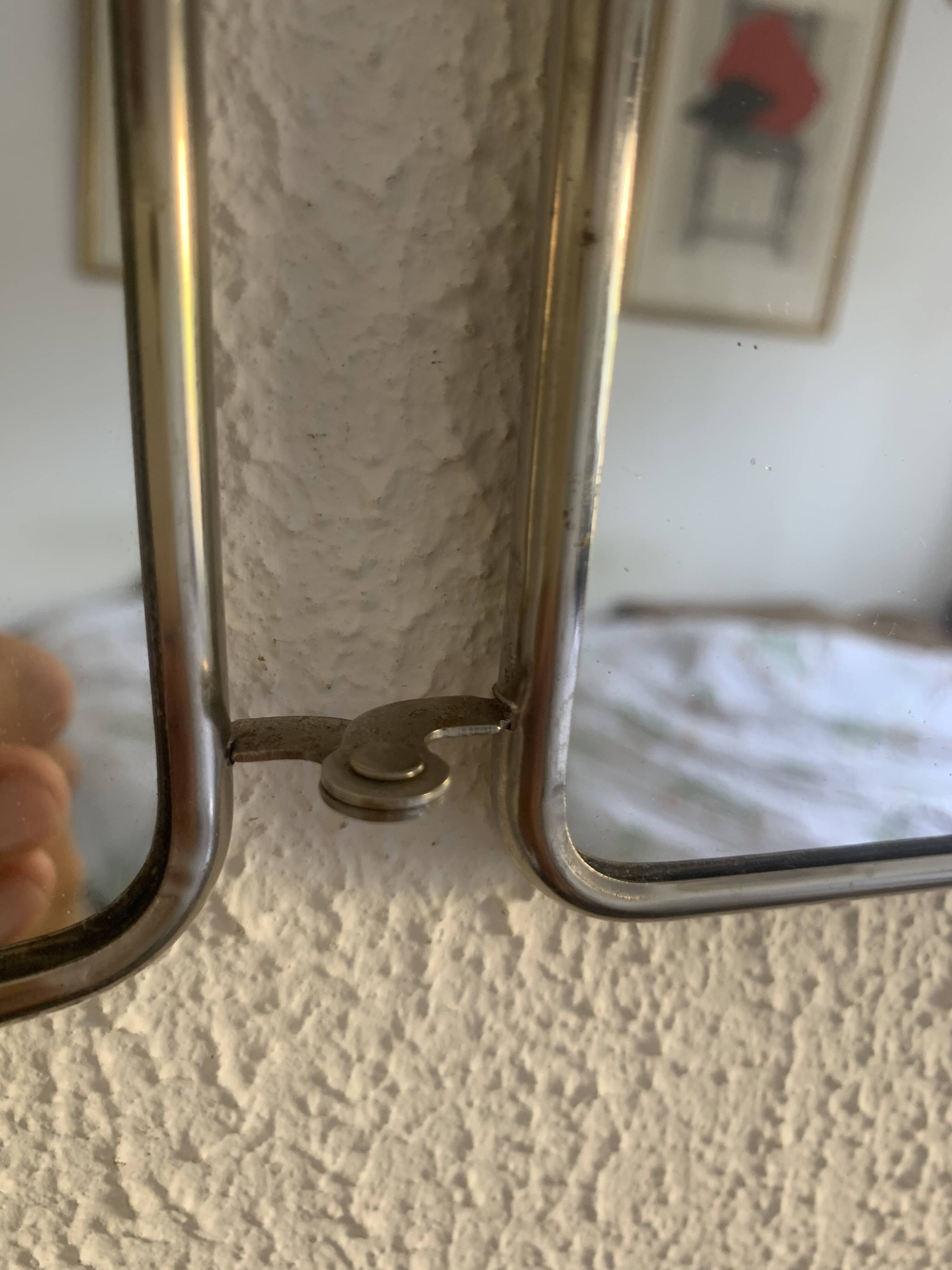 Miroir triptyque de barbier, 1960