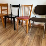 Set of 4 mismatched chairs