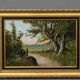 Countryside landscape – Oil on panel signed Anderson – 20th century