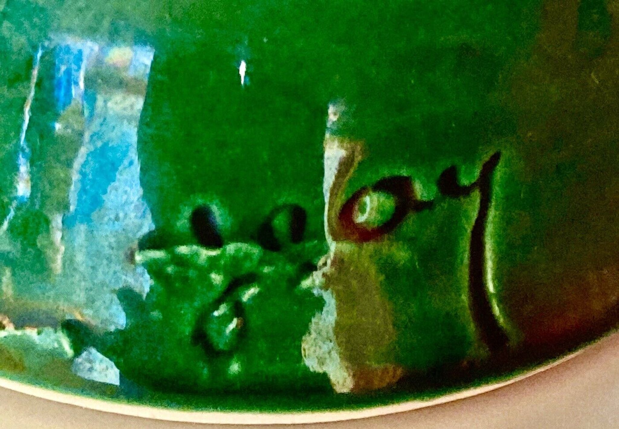 Vase en céramique émaillé , art deco
