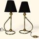 Pair of Table Lamps / Wall Lights by Kaare Klint (1888-1954), 1950s.