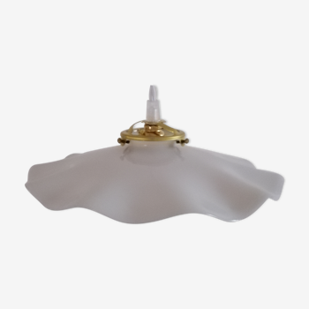 Vintage white opaline pendant lamp