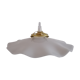 Vintage white opaline pendant lamp