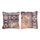 Set of 2 vintage Turkish cushion covers 41x41 cm