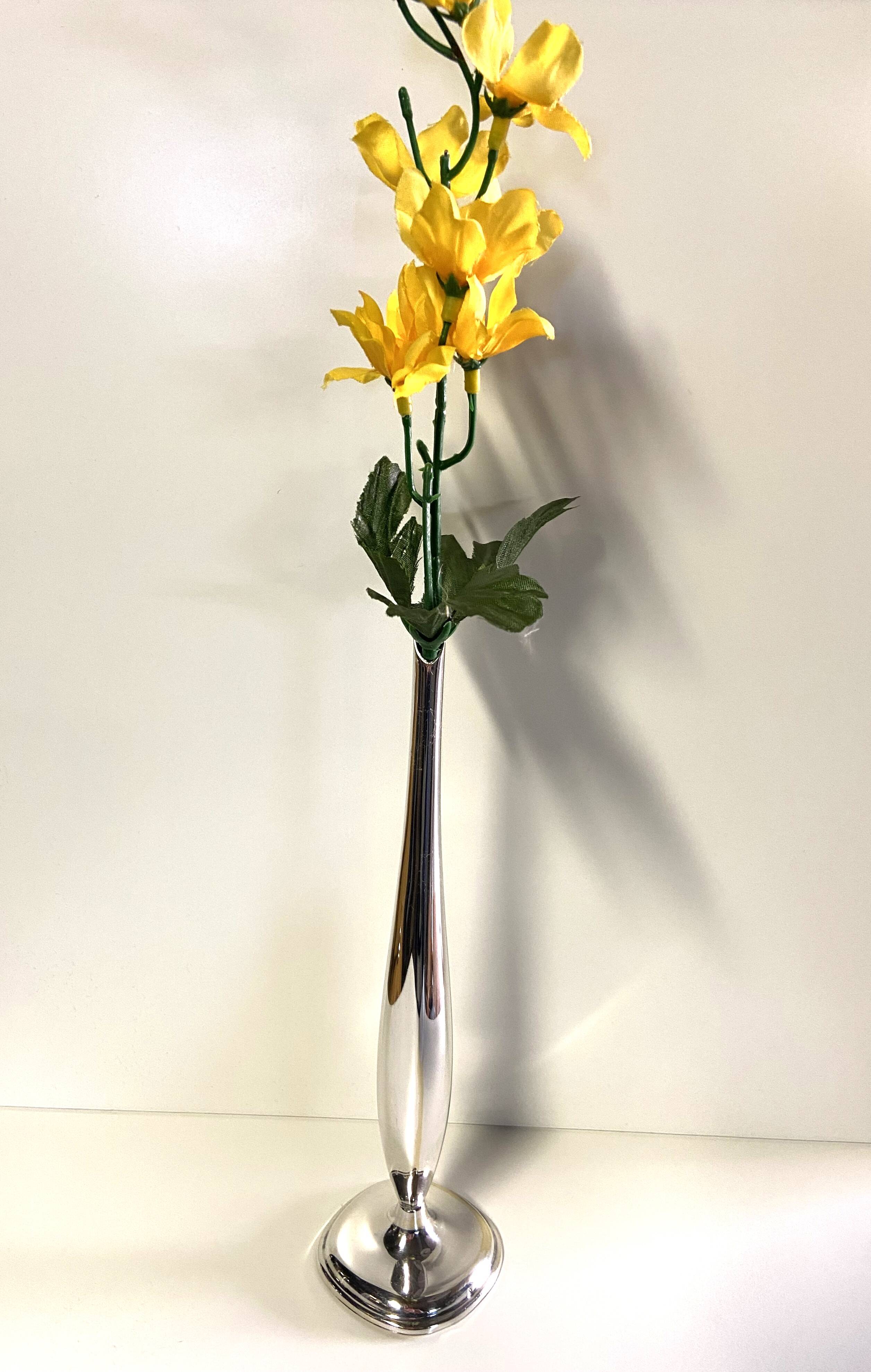 Lots of Small Antique Soliflore Vases Brass & Silver-Plated Bronze WMF Art Dec