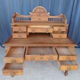 Louis XVI style walnut desk