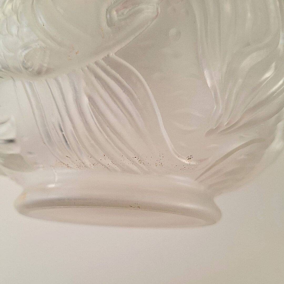 Vase en verre de Bohême Art Déco des années 1930 par Josef Ingwald