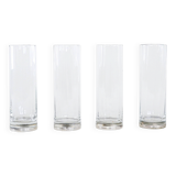 Set of glasses, Hollywood Regency style, 1970s, made in Italy