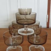 Set of eight glasses