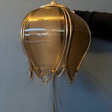 Vintage wall lamp Hollywood Regency Golden Flower