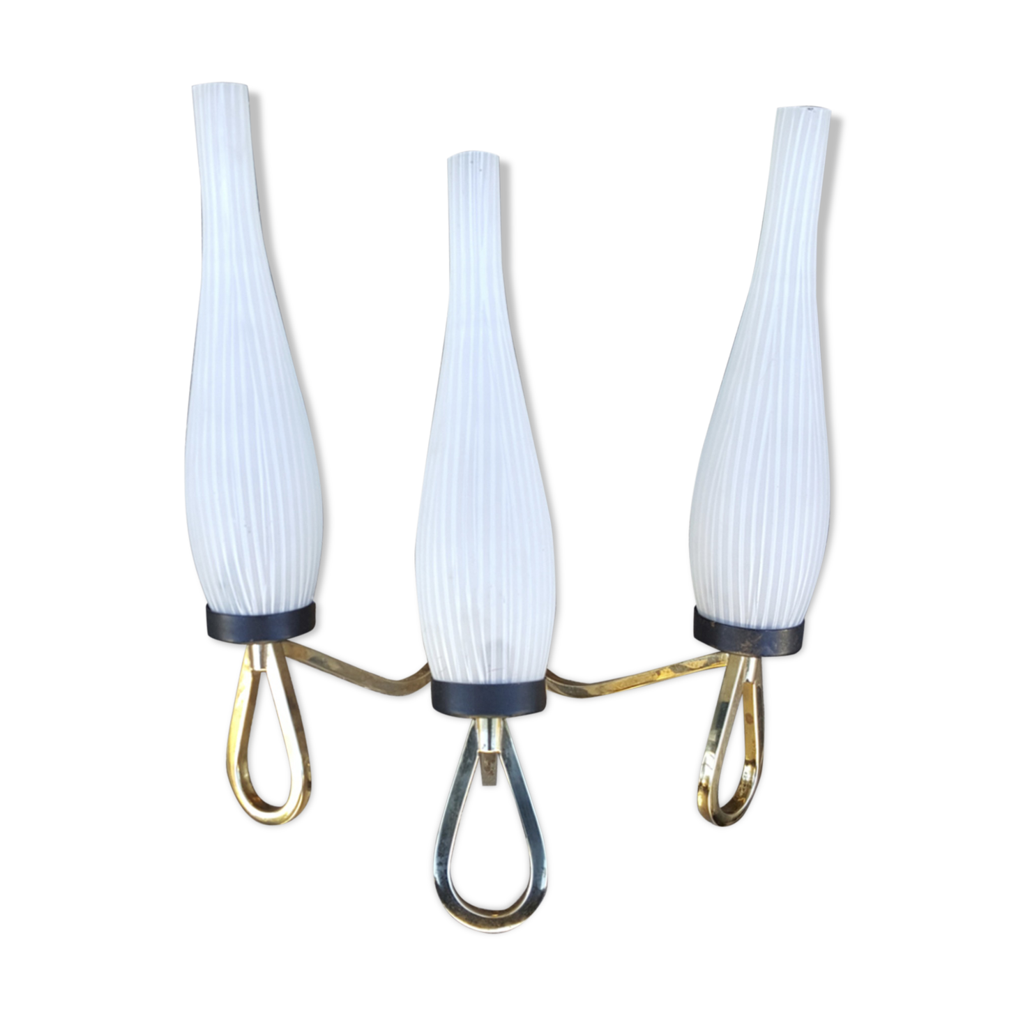 Wall light triple lights, Lunel, Royal Production, vintage, 50s