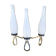 Wall light triple lights, Lunel, Royal Production, vintage, 50s