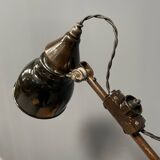 Early model Rademacher table lamp with black enamel shade