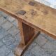 Brutalist farmhouse bench in solid oak 220 cm