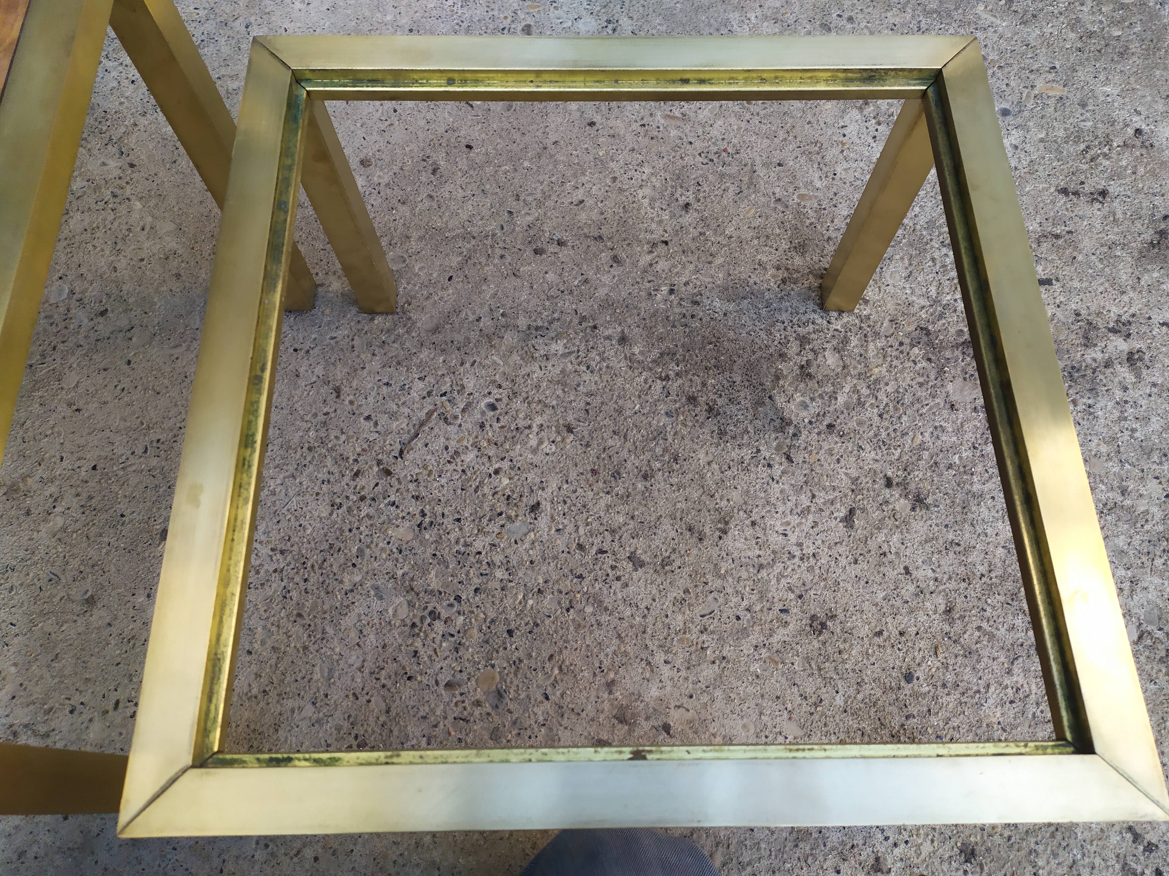 Brass nest of tables 1970