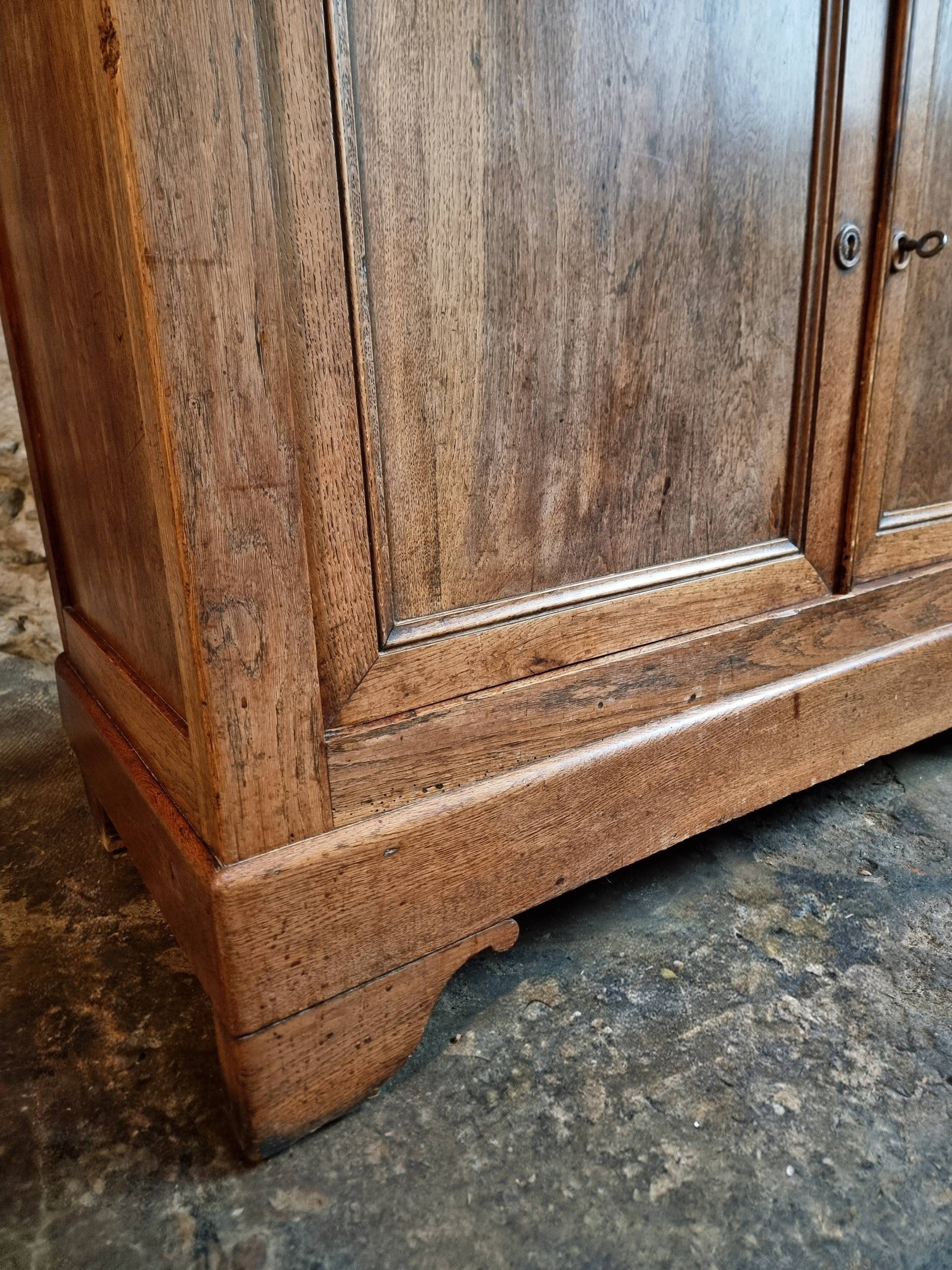 Antique French oak sideboard – 19th century