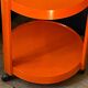 Desserte roulante vintage / design / plastique orange ,
