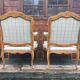 Pair of re-tapised Louis XV convertible chairs