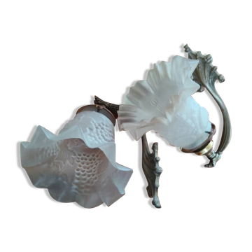 Vintage tulip wall lights
