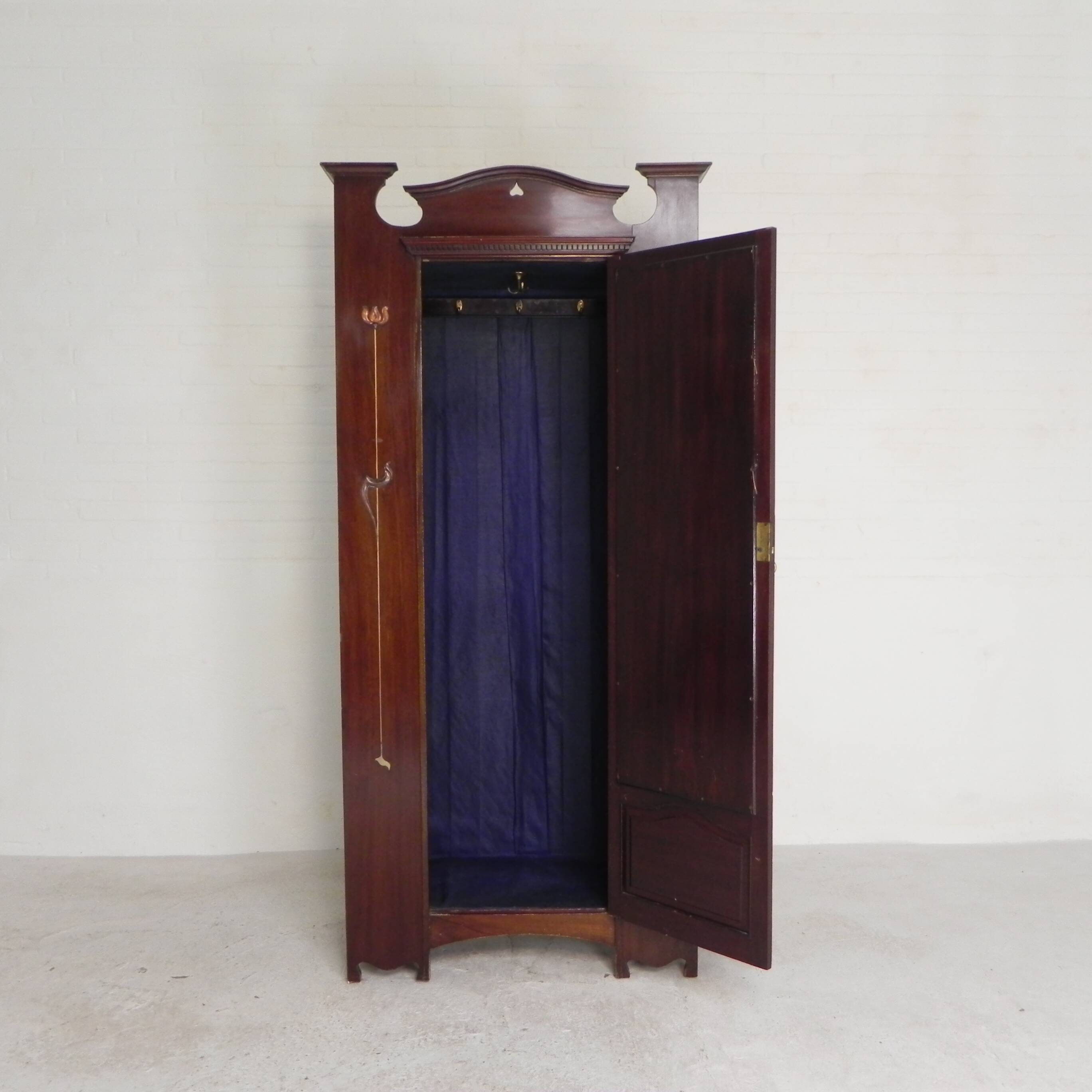 Art Nouveau wardrobe, hanging cupboard