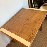 Extendable farmhouse table with 2 vintage leaves