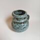 Blue ceramic vase vallauris