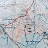 La Rochelle. Old map by the army geographic service 1941