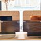 Pair of bedside tables 80s