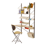 Pilastro Wall System by Tjerk Reijenga with Desk and Magazine Holder, 1960s