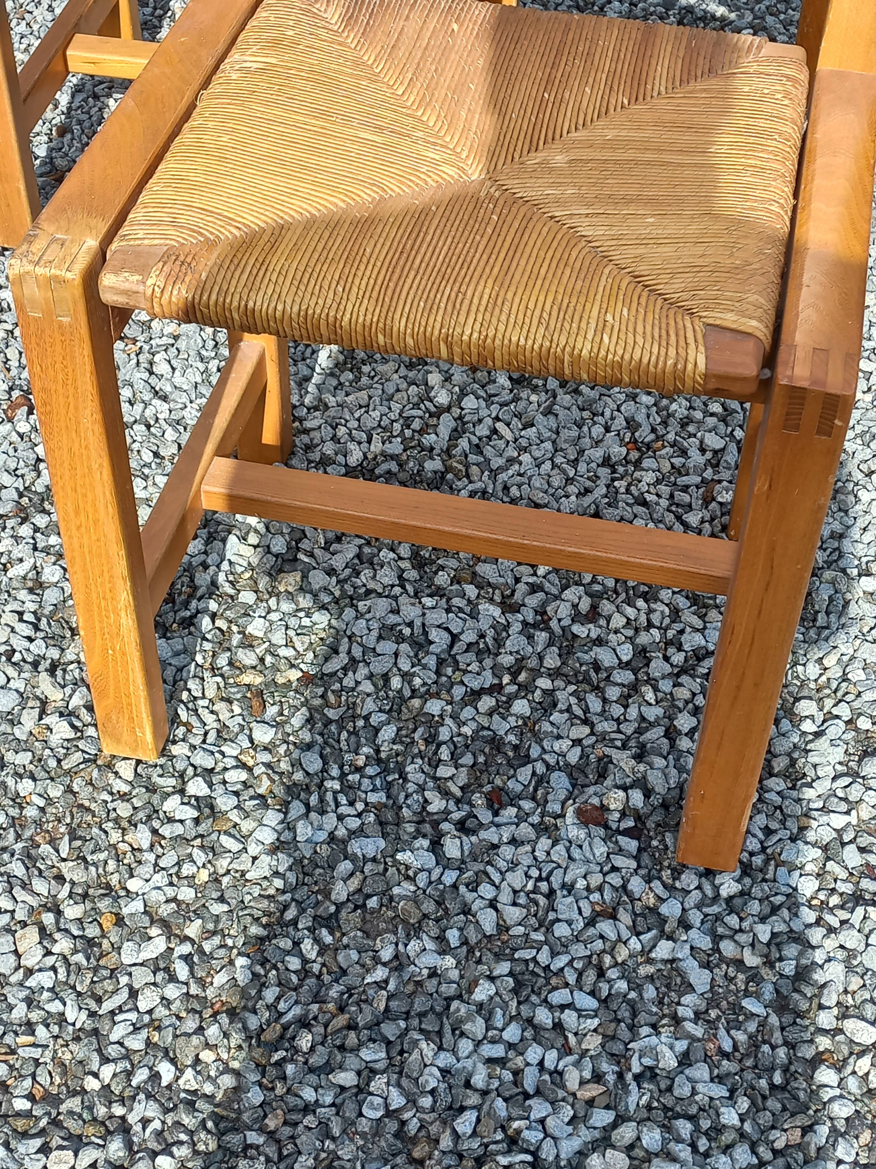 Set of 3 chairs from Regain in solid elm.