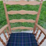 Pair of oak armchairs