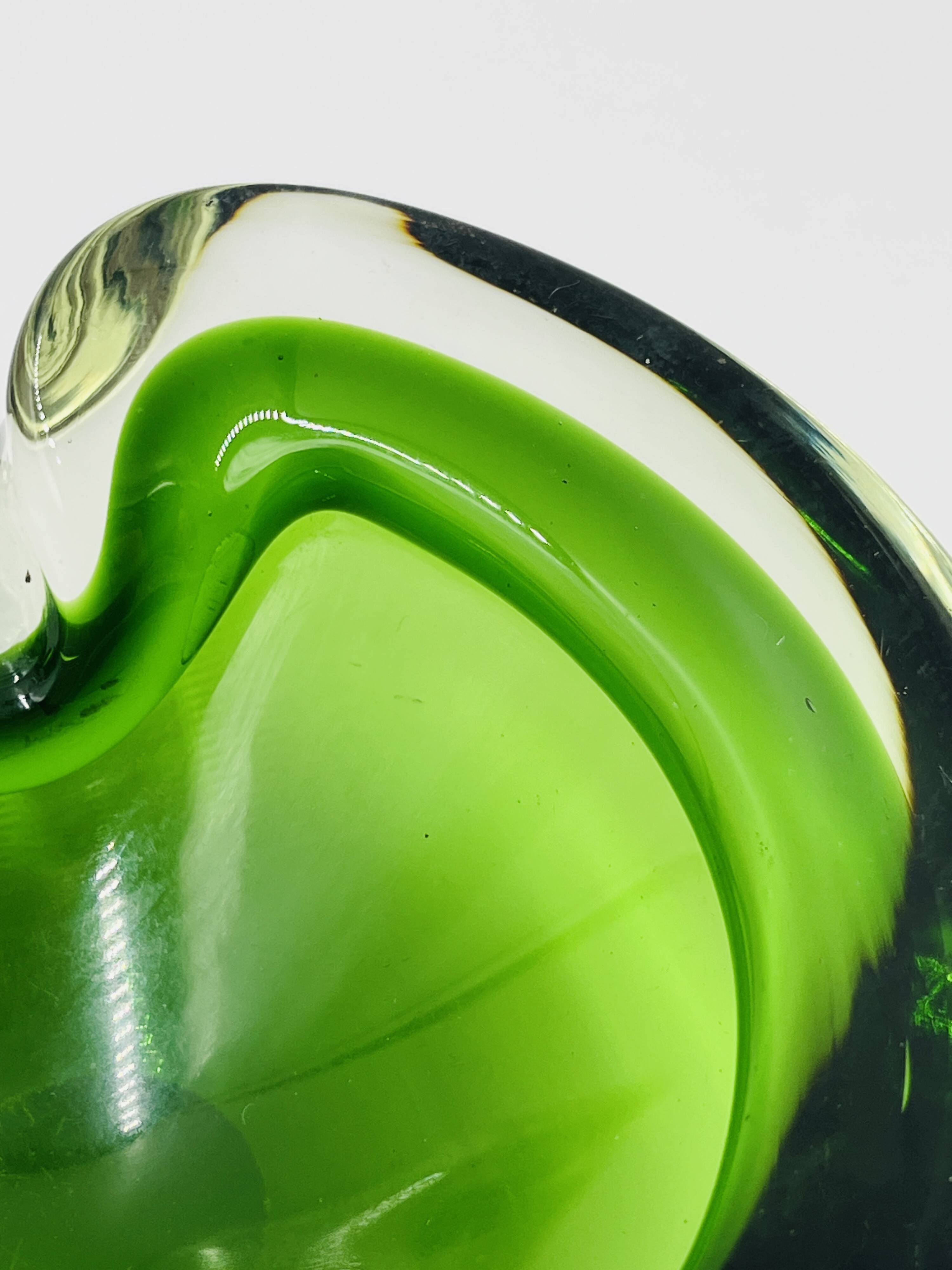 Cendrier vide-poche Murano en verre Sommerso