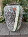 XXL speckled geometric vase signed West Germany 1970