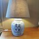 Antique Asian ginger jar lamp base