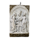 Bas relief religious scene in terracotta