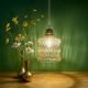 Vintage amber glass suspension globe