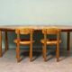 Table et chaises de Rainer Daumiller design scandinave des années 70