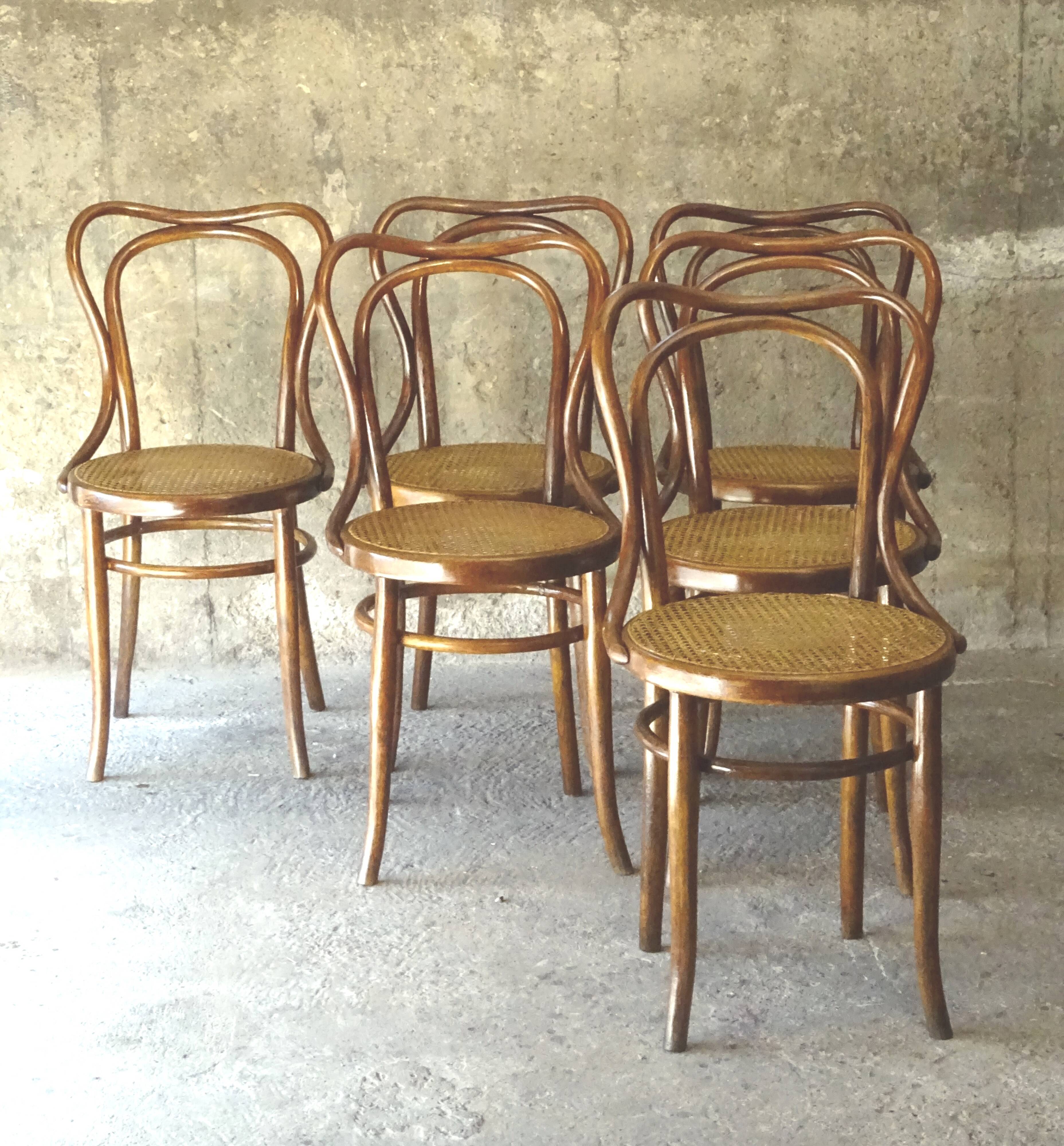 Kohn bistro chair No. 55 circa 1910, not Thonet.