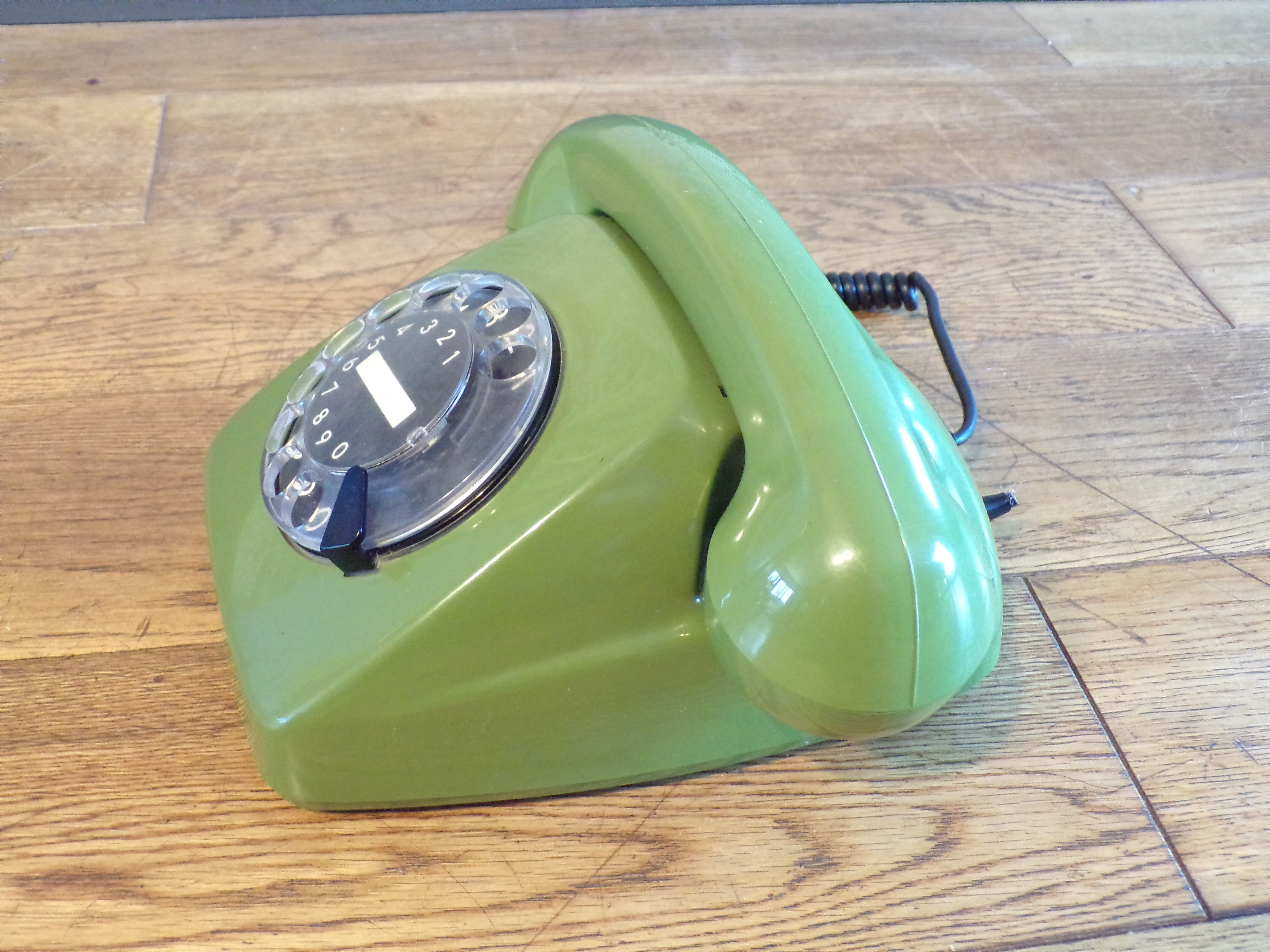 Vintage German green dial phone