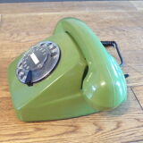 Vintage German green dial phone