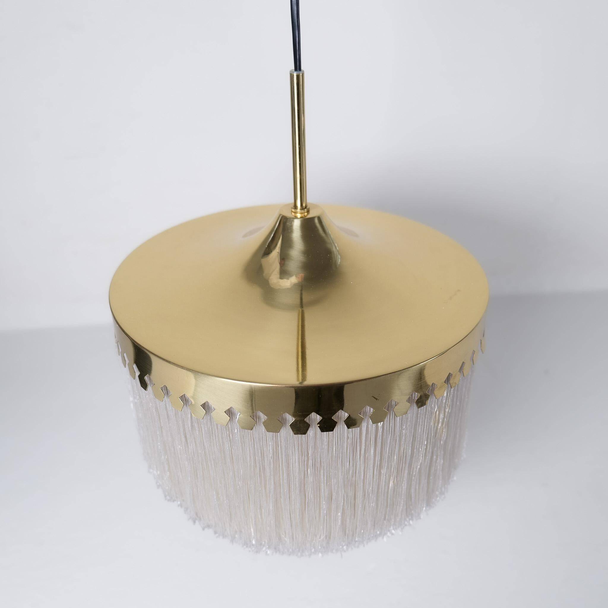 Midcentury Modern fringe ceiling lamp Hans-Agne Jakobsson Model T601, Sweden
