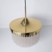 Lampe plafonnier à franges Midcentury Modern Hans-Agne Jakobsson Modèle T601, Suède