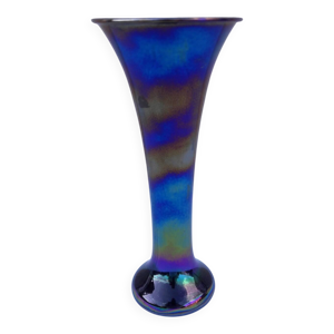 vase en verre irisé