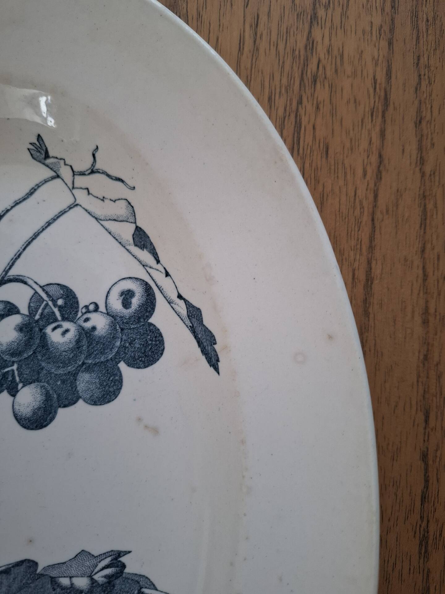 Oval ironstone plate