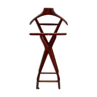Valet de chambre in mahogany and brass for Fratelli Reguitti, 1960
